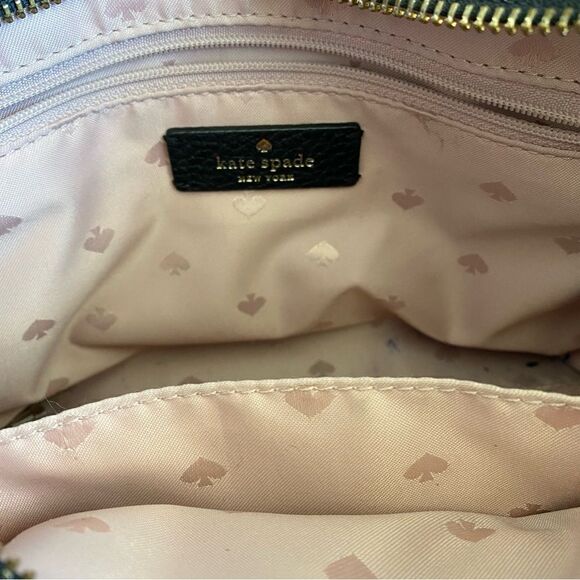 Kate Spade New York Black Leather Rowe Small Top Zip Satchel - Picture 10 of 11